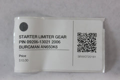 STARTER LIMITER GEAR PIN 09206-13021 2006 BURGMAN AN650K6