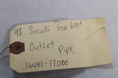 Outlet Pipe 16481-17D00 1998 Suzuki Katana GSX600