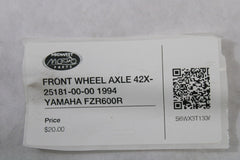 FRONT WHEEL AXLE 42X-25181-00-00 1994 YAMAHA FZR600R