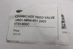 CRANKCASE REED VALVE 18601-MN4-851 2003 Honda VTX1800C