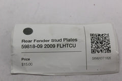 Rear Fender Stud Plate 59818-09 2009 FLHTCU Harley Davidson