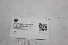 RIGHT FRONT SPOILER 64230-MEL-D20 2006 CBR1000RR