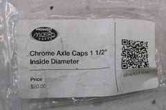 Chrome Axle Caps 1 1/2" Inside Diameter Harley Davidson