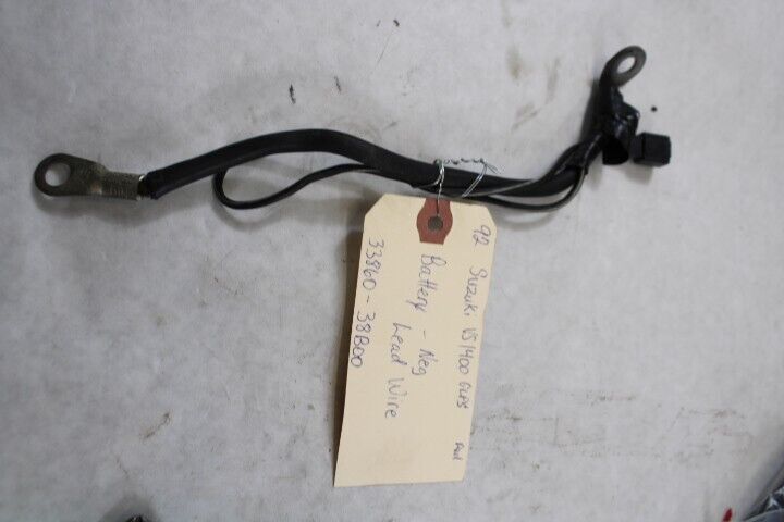 OEM Suzuki Motorcycle 1992 Intruder VS1400 Battery Negative Lead Wire 33860-38B0