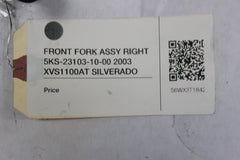 FRONT FORK ASSY RIGHT 5KS-23103-10-00 2003 XVS1100AT SILVERADO