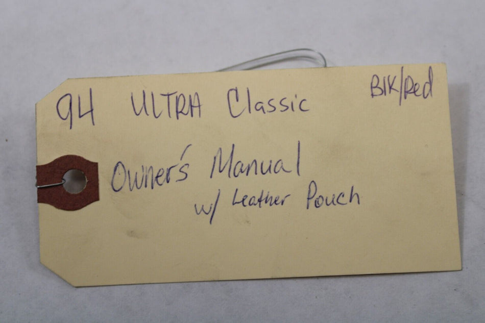 Owners Manual 1994 Harley Davidson Ultra Classic