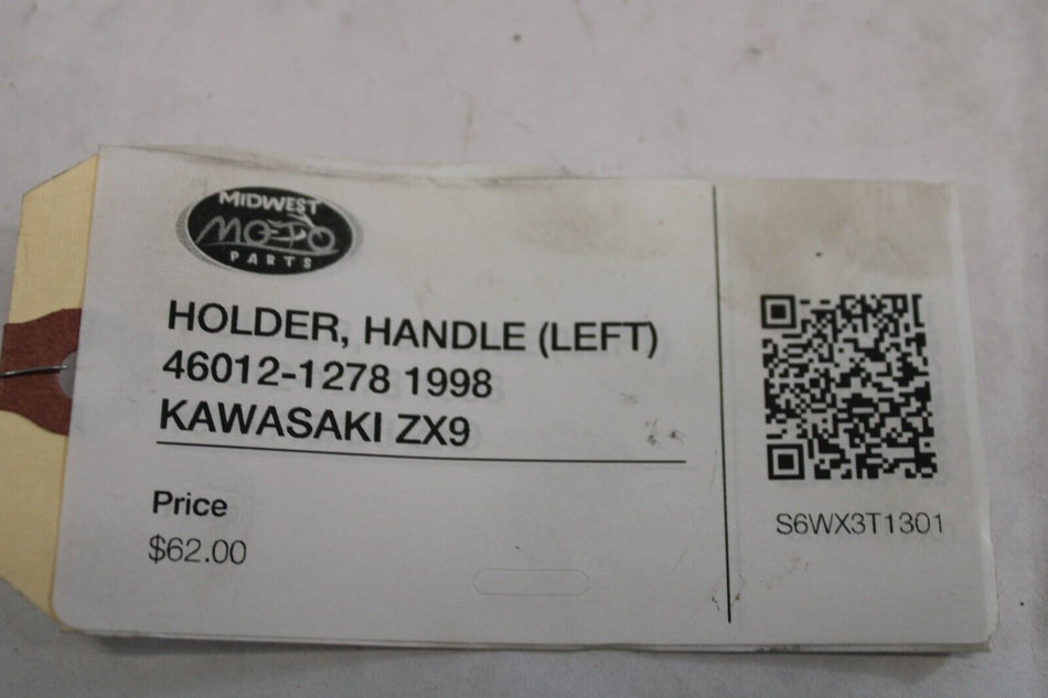 HOLDER, HANDLE (LEFT) 46012-1278 1998 Kawasaki ZX-9R Ninja