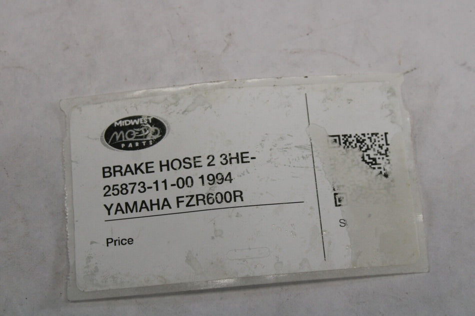 BRAKE HOSE 2 3HE-25873-11-00 1994 YAMAHA FZR600R