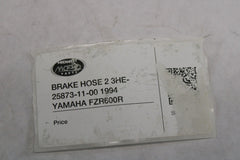 BRAKE HOSE 2 3HE-25873-11-00 1994 YAMAHA FZR600R