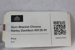 Horn Bracket Chrome Harley Davidson 69120-91