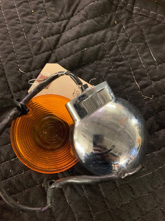 Harley Davidson 68776-94 Turn Signal Chrome Amber Lens