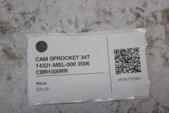CAM SPROCKET 34T 14321-MEL-000 2006 CBR1000RR