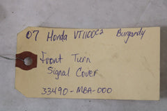 Front Turn Signal Cover 33490-MBA-000 2007 Honda Shadow Sabre VT1100C2