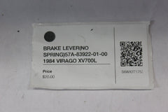 BRAKE LEVER (NO SPRING) 57A-83922-01-00 1984 Yamaha VIRAGO XV700L