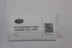 PLATE BRACKET RIGHT CHROME 51871-10F00 2000 Suzuki Intruder VL1500