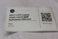 SEAT LOCK CABLE 45280-10G30 2006 BURGMAN AN650K6