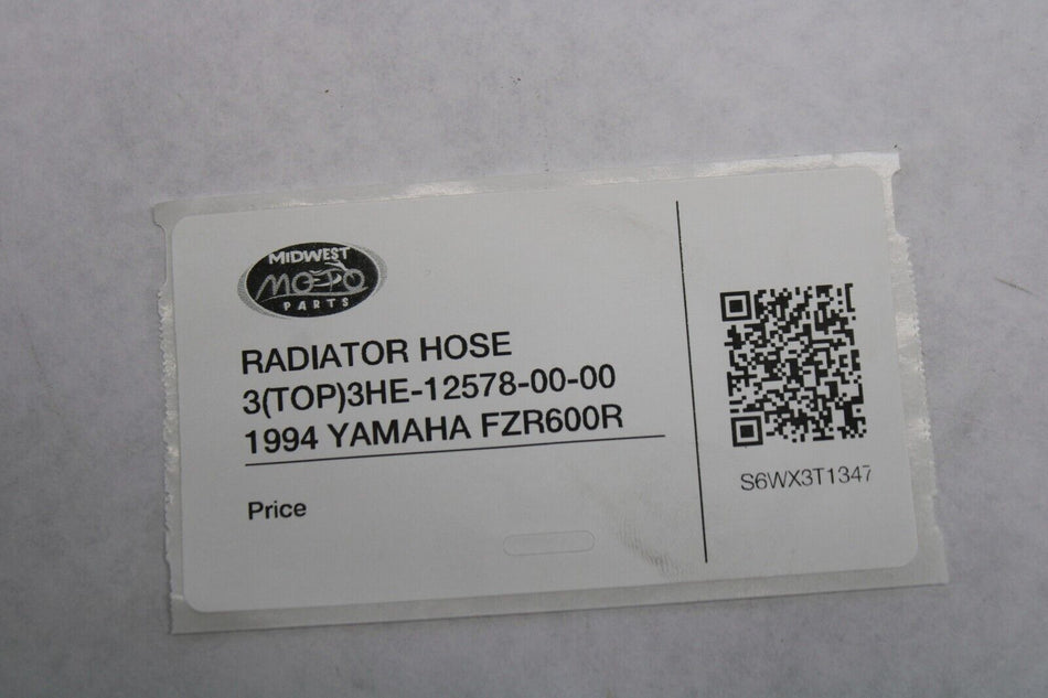 RADIATOR HOSE 3 (TOP) 3HE-12578-00-00 1994 YAMAHA FZR600R