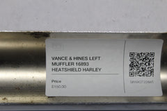 VANCE & HINES LEFT MUFFLER 16893 HEATSHIELD HARLEY DAVIDSON SOFTAIL D701HC