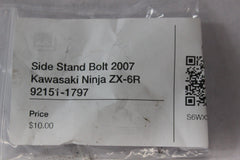 Side Stand Bolt 2007 Kawasaki Ninja ZX-6R 92151-1797
