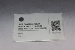 SIDE COVER #6 RIGHT BLACK 5EL-2171X-00-00 2003 XVS1100AT SILVERADO