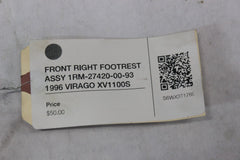 FRONT RIGHT FOOTREST ASSY 1RM-27420-00-93 1996 Yamaha VIRAGO XV1100S