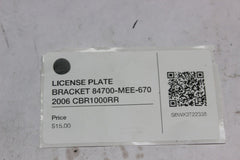 LICENSE PLATE BRACKET 84700-MEE-670 2006 CBR1000RR