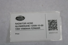 RADIATOR HOSE 5 (LOWER) 3HE-12588-10-00 1994 YAMAHA FZR600R
