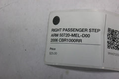 RIGHT PASSENGER STEP ARM 50720-MEL-D00 2006 CBR1000RR