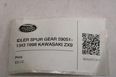 IDLER SPUR GEAR 59051-1343 1998 KAWASAKI ZX9