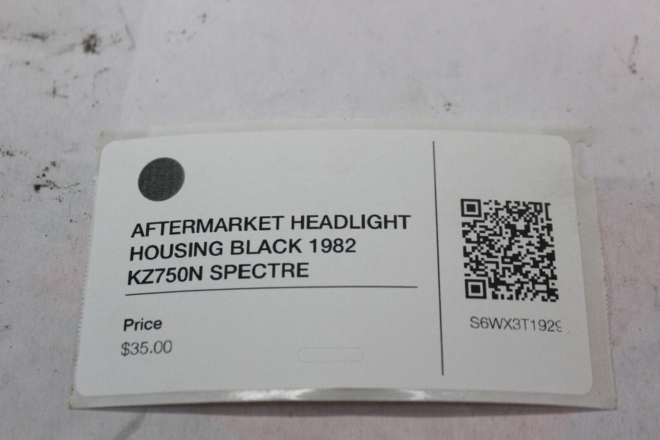 AFTERMARKET HEADLIGHT HOUSING BLACK 1982 Kawasaki Spectre KZ750N