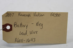 Battery -Neg Lead Wire 2Voltage Regulator 21066-1030 2007 Kawasaki Vulcan EN500C