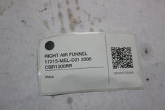 RIGHT AIR FUNNEL 17215-MEL-D21 2006 CBR1000RR
