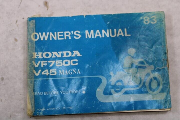 Owner’s Manual & Bag 83642-355-000 1983 Honda VF750